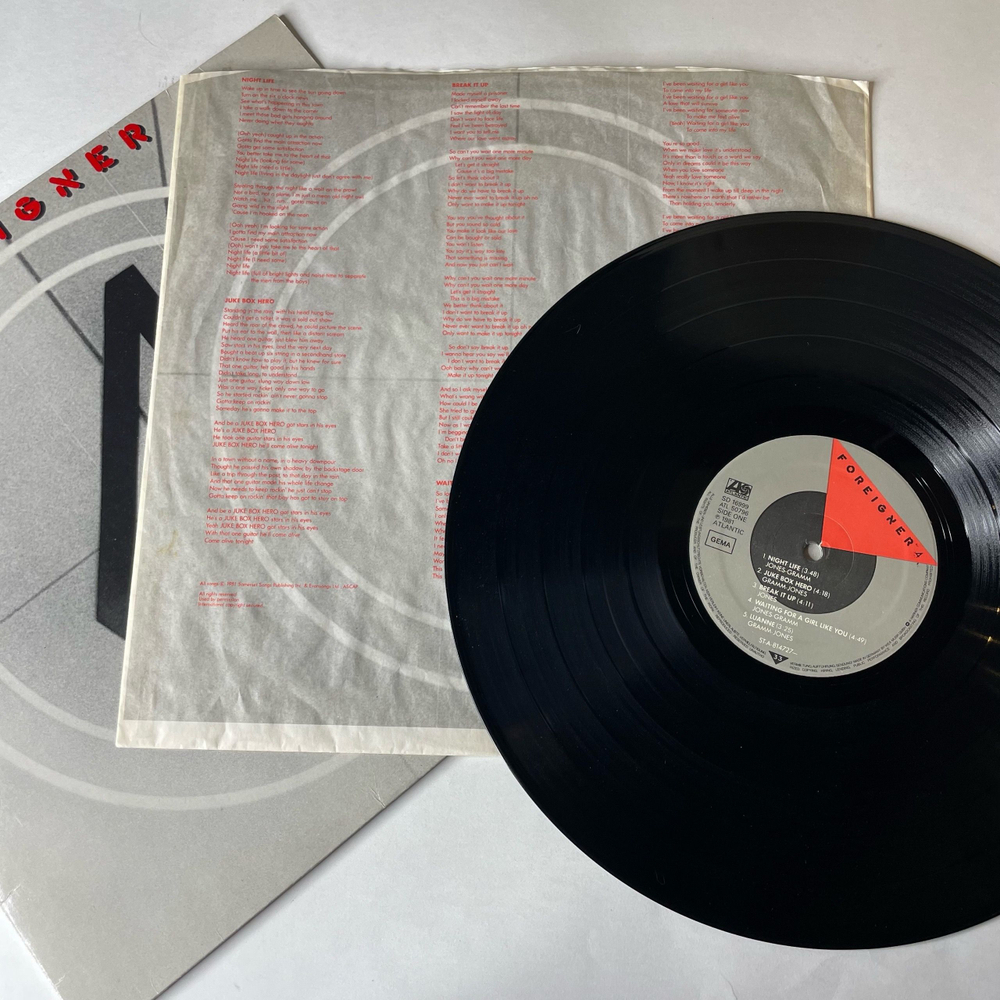 Винтажная виниловая пластинка LP Foreigner 4 (Германия 1981)
