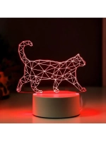 Светильник «Кот стоя» LED RGB от сети RISALUX