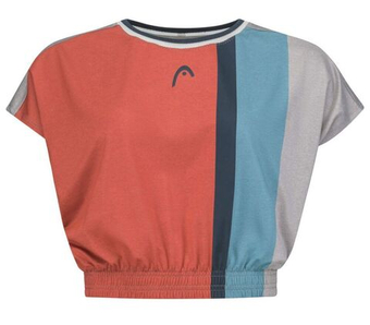 Женская теннисная футболка Head Padel Crop Top - разноцветный