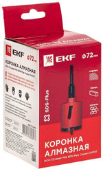 Коронка алмазная EKF dch-72-m16