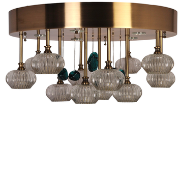 Люстра потолочная MANNE PL.7442-12+5(BR) d60