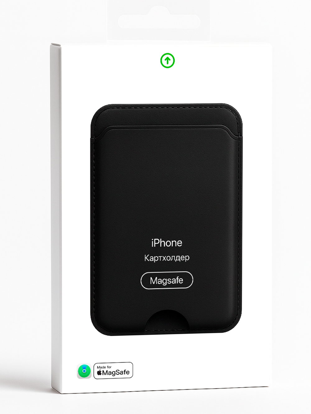 Картхолдер MagSafe с Локатором Apple Find My. Черный раскладной