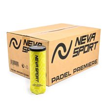 Мяч для падела NS Padel Premier, 502101, уп.3 шт, сукно, нат.резина,желтый