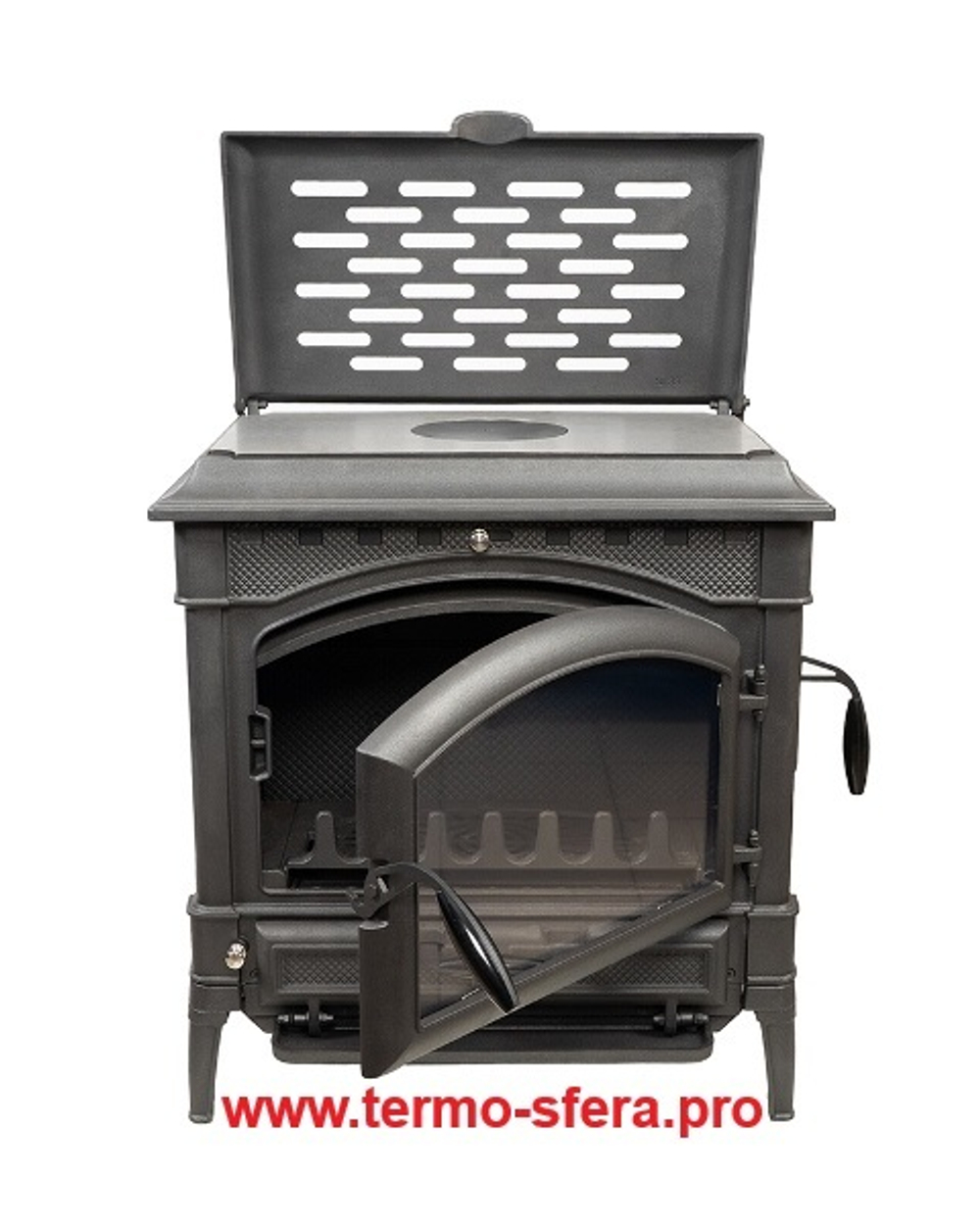 Чугунная печь камин Jazz II 12 кВт