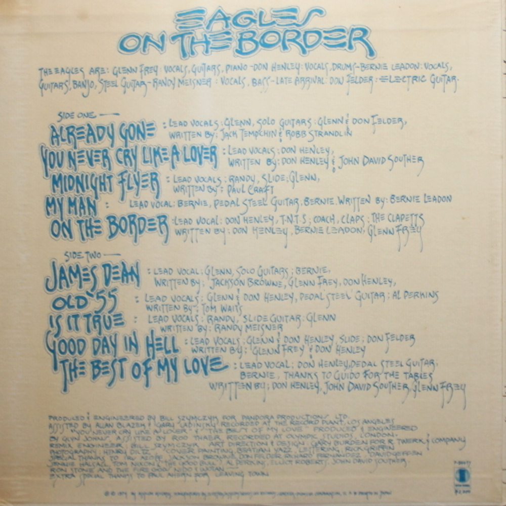Eagles / On The Border (LP)