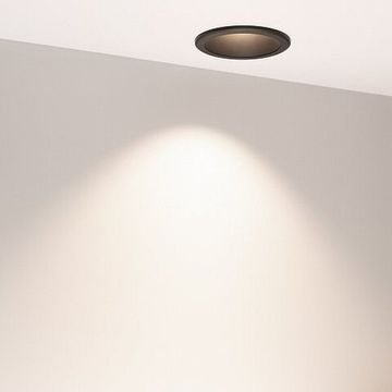 Встраиваемый светильник даунлайт с изменяемой мощностью и цветовой температурой 6-9W 3000-5700K MS-ALORA-BUILT-R106-9W Day4000-MIX (BK, 60 deg, TRIAC) 048084 черный Arlight