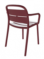 Кресло пластиковое Papatya Balat-K, гранатовый