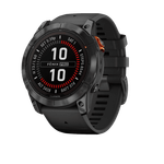 Смарт-часы Garmin Fenix 7x PRO Solar Edition серый с черным ремешком (010-02778-01)