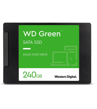 Western Digital Green SSD 2,5” SATA 240Gb, WDS240G3G0A, 1 year, (аналог WDS240G2G0A)