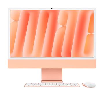 Моноблок Apple iMac 24 (2024) M4 16/256 ГБ Оранжевый (MWV83) 10C CPU / 10C GPU
