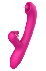 Розовый вибратор-кролик с усиленной стимуляцией точки G (Цвет: розовый)