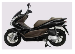 61100-KWN-900ZA, FENDER SET, FR.*NHA35M* Honda PCX. (NHA35M ASTEROID BLACK METALLIC)