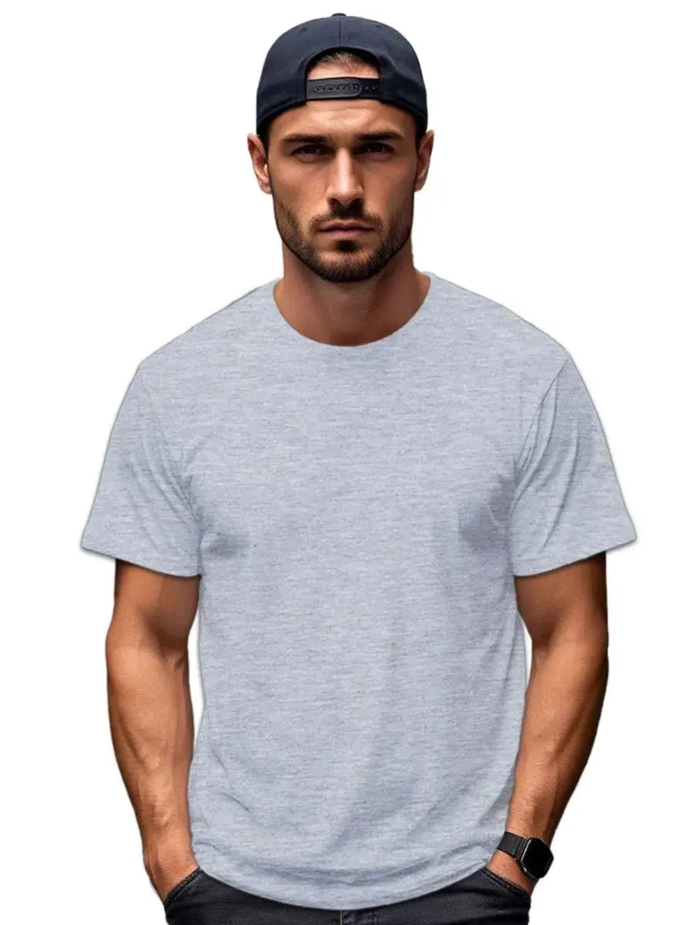 Футболка Взрослая.Премиум однотонная.Набор 2 шт