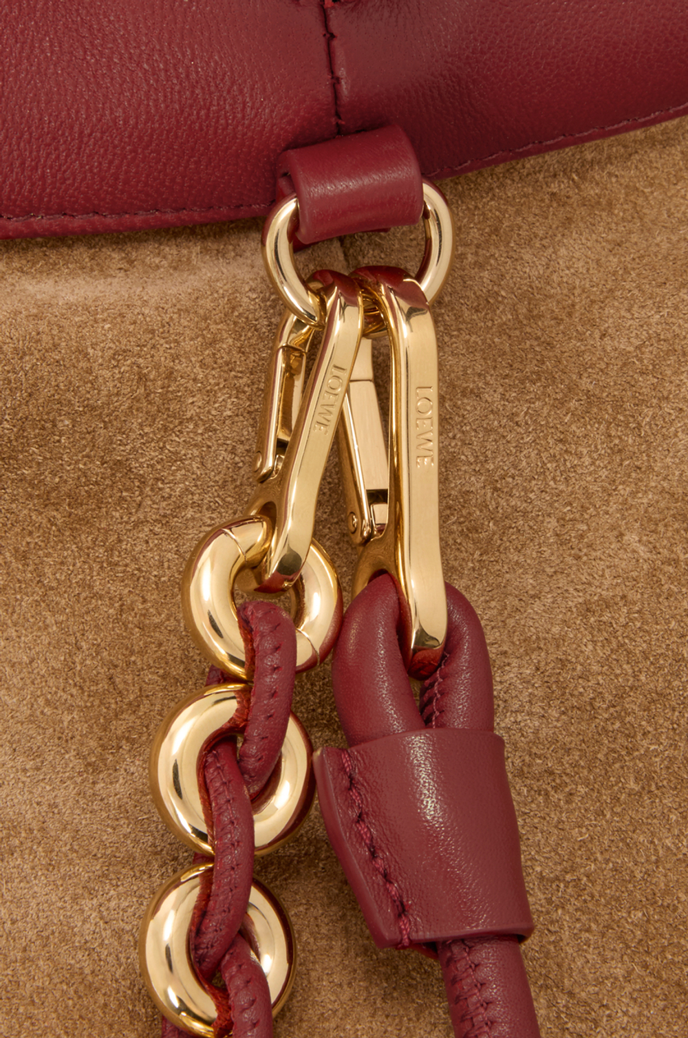 Loewe Сумка Flamenco среднего размера из мягкой кожи ягненка наппа, красный