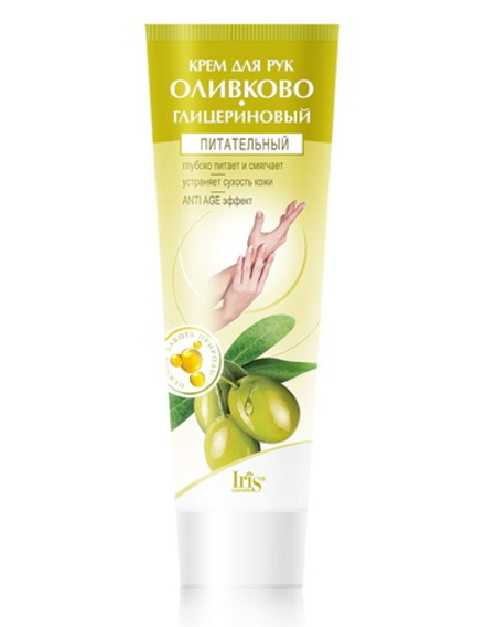Крем для рук "Оливково-глицериновый" питательный 100г. IRIS