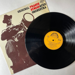Винтажная виниловая пластинка LP Чешский Джаз Бэнд Original Prague Syncopated Orchestra, Crazy Years Happy Music (Чехословакия 1980)