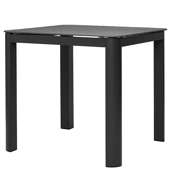 Уличный стол Leif, 80х80 см, темно-серое кварцевое стекло