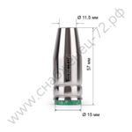 FoxWeld Сопло MIG-25 д.11,5мм сильно конич. (145.0124/MC0022, EP-25/MB-25, пр-во FoxWeld/КНР)