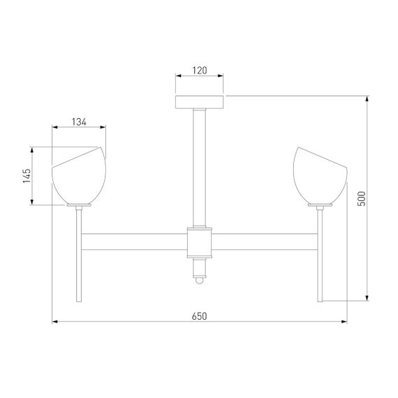 Подвесная люстра Eurosvet Arrista 60130/6 хром Smart