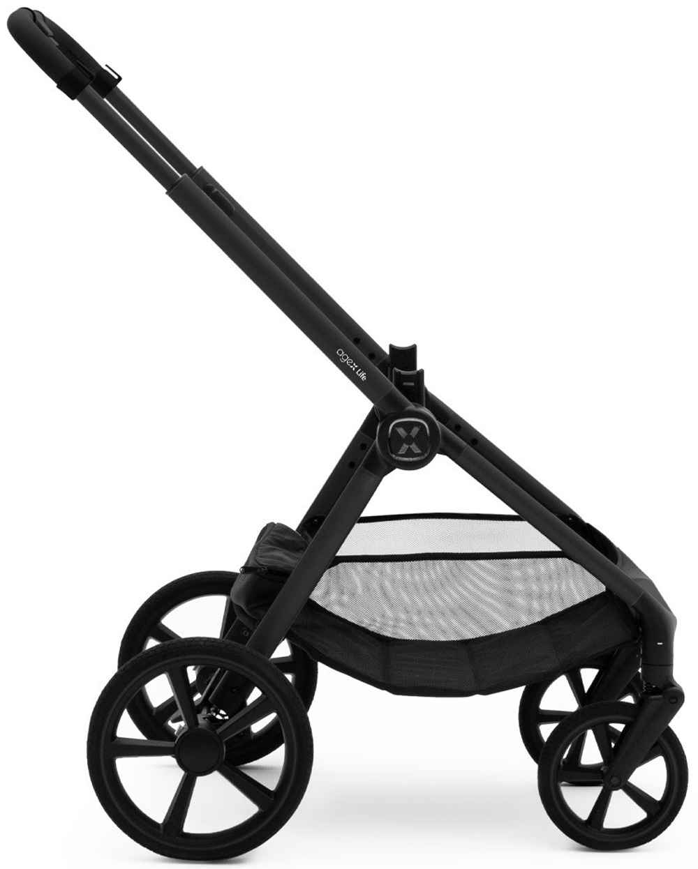 Коляска Agex Life 3 в 1 матовая рама с автокреслом i-Team ATG080 Grey ALB583 Black (Черный)