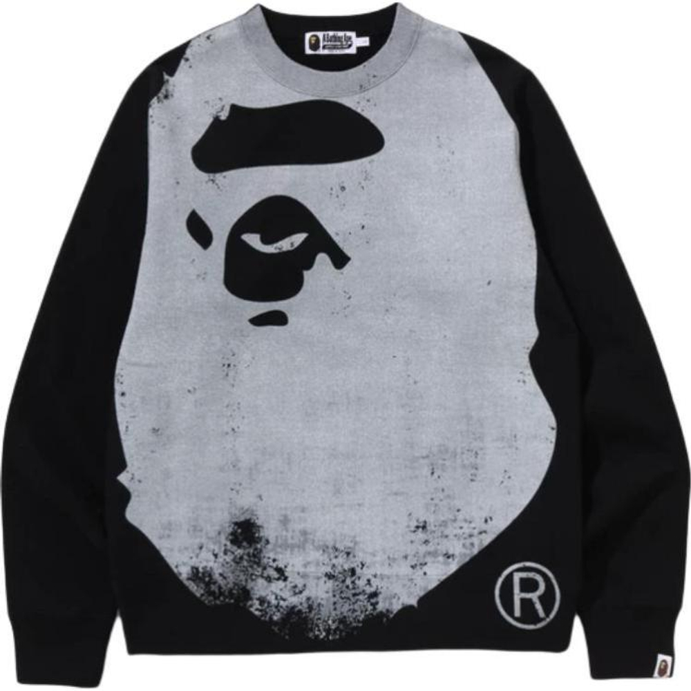 A Bathing Ape Bathing Ape Faded Printed Sweater