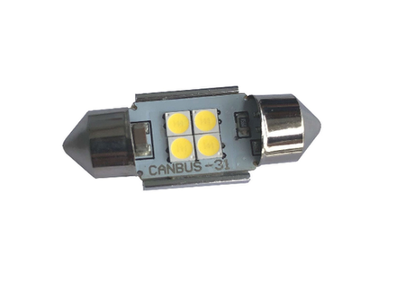 Светодиодная лампа C5W 3030-4SMD-31MM CanBus 5000K 4W 12v,  1шт
