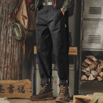 Повседневные брюки мужские Jero American Retro классические пвосенние модные брендовые суженные прямые комбинезоны мужские
