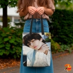 Сумка шоппер с принтом BTS