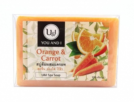 Спа мыло с апельсином и морковью (U&I Spa Soap Orange & Carro), ТМ U&I