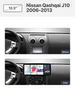 Автомагнитола TS20 12.3 Nissan Qashqai 1 J10 2006-2013