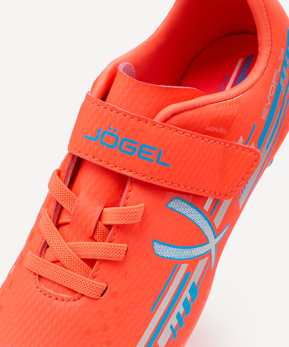 Бутсы футбольные Jogel Evofly FG Talant KIDS, коралловый