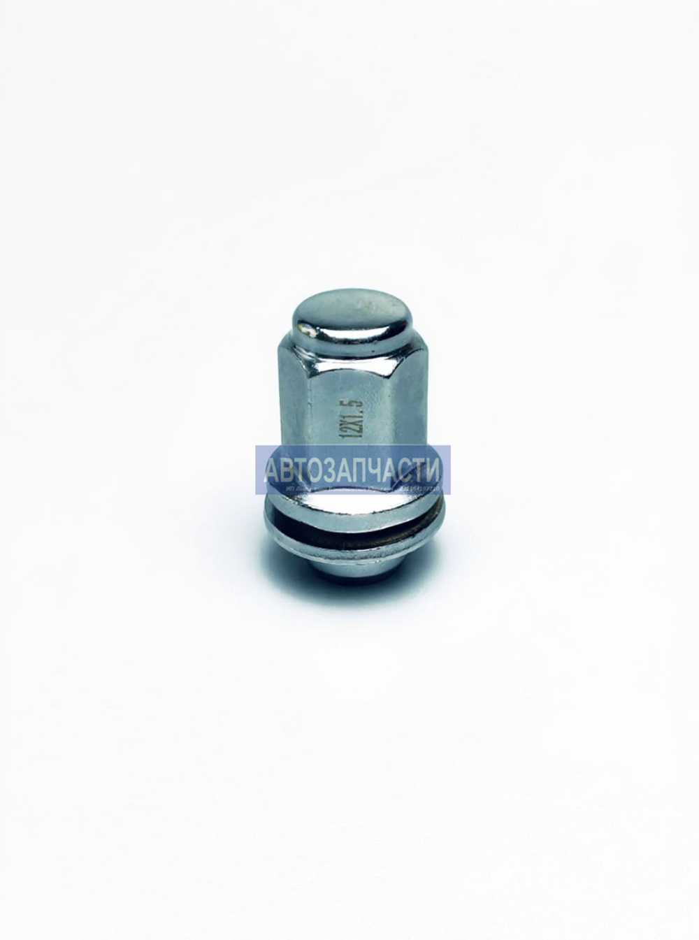 Гайка колесная с шайбой, M12 x 1,5, L=47, ключ 21, Хром