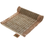 Салфетка-дорожка на стол 30*120см «Бохо» плетеная зеленая