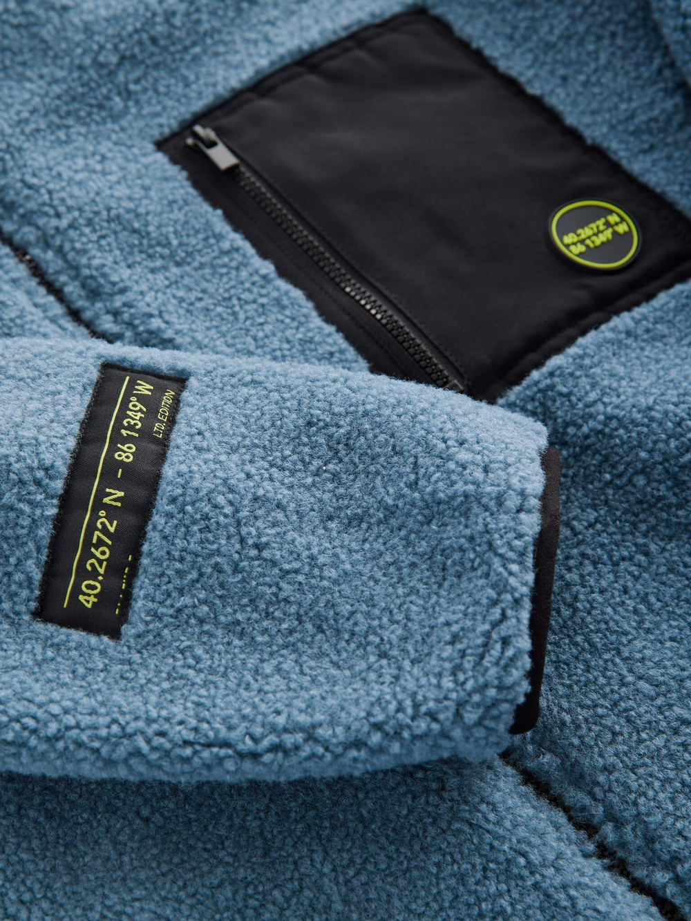 Толстовка флисовая на молнии для мальчика Next B39-137, Синий