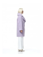 Шуба из натуральной шерсти мериноса, сиреневая, SilverFox