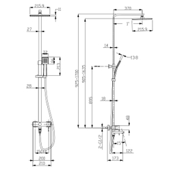 Смеситель Lemark Tropic LM7004С для ванны и душа