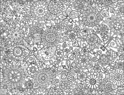 Цифровое панно ID Wall Раскраска "Бабочки и стрекозы"