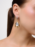 Серьги "Crystal fish" Bicolor