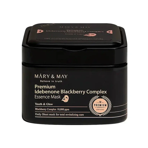 Mary&May Premium Idebenone Blackberry Complex Essence Mask 30шт