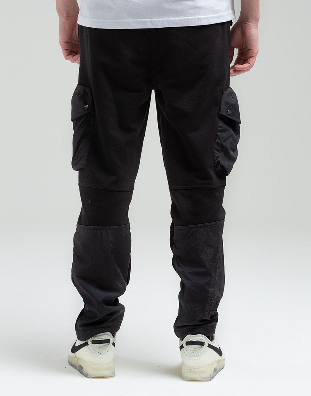 Купить Спортивные Штаны We Don’t Care Nylon Trim Cargo Sweatpants Black Спортивные Штаны We Don’t Care Nylon Trim Cargo Sweatpants Black