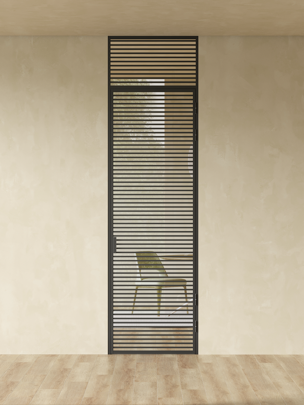 Распашная алюминиевая перегородка Minoli 15