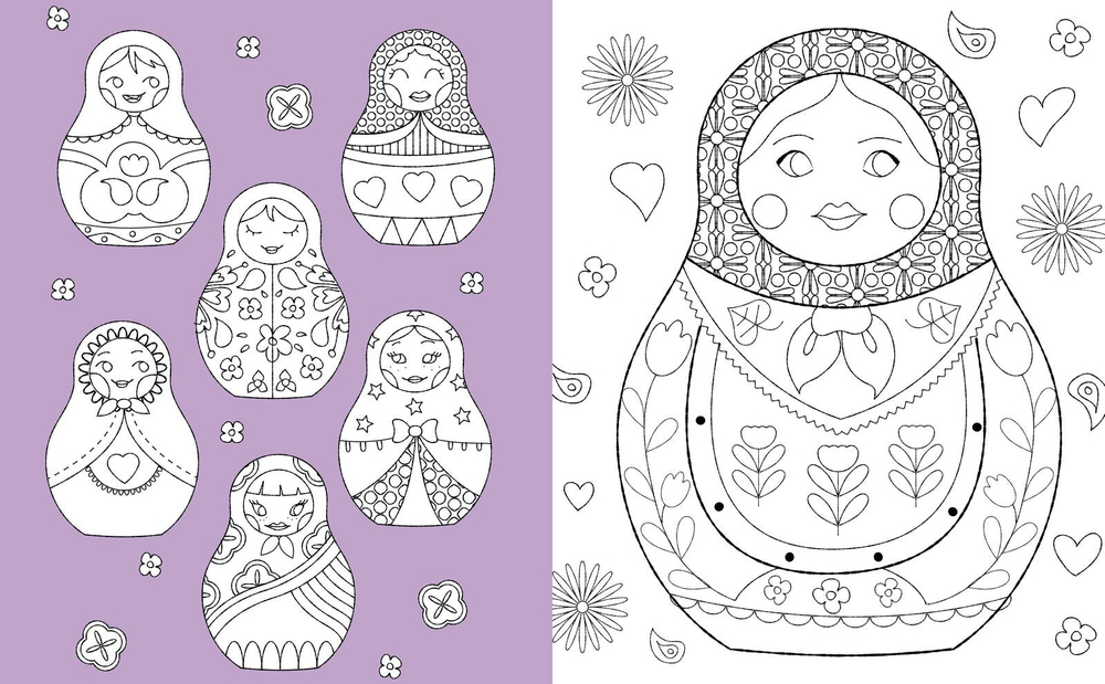 Моя любимая раскраска по цветам, точкам и номерам