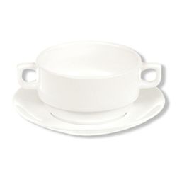 Бульонная пара 350 мл d 11,5 см h6 см белая фарфор Stackable P.L. Proff Cuisine [4]