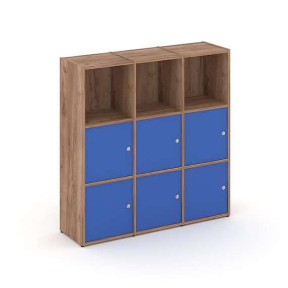 Locker plus Комплект №3 LK.K-003 Дуб Табак/Синий 1188*350*1203