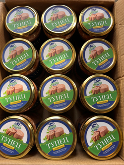 Тунец 100% Натуральный кусочками в собственном соку 0.5кг