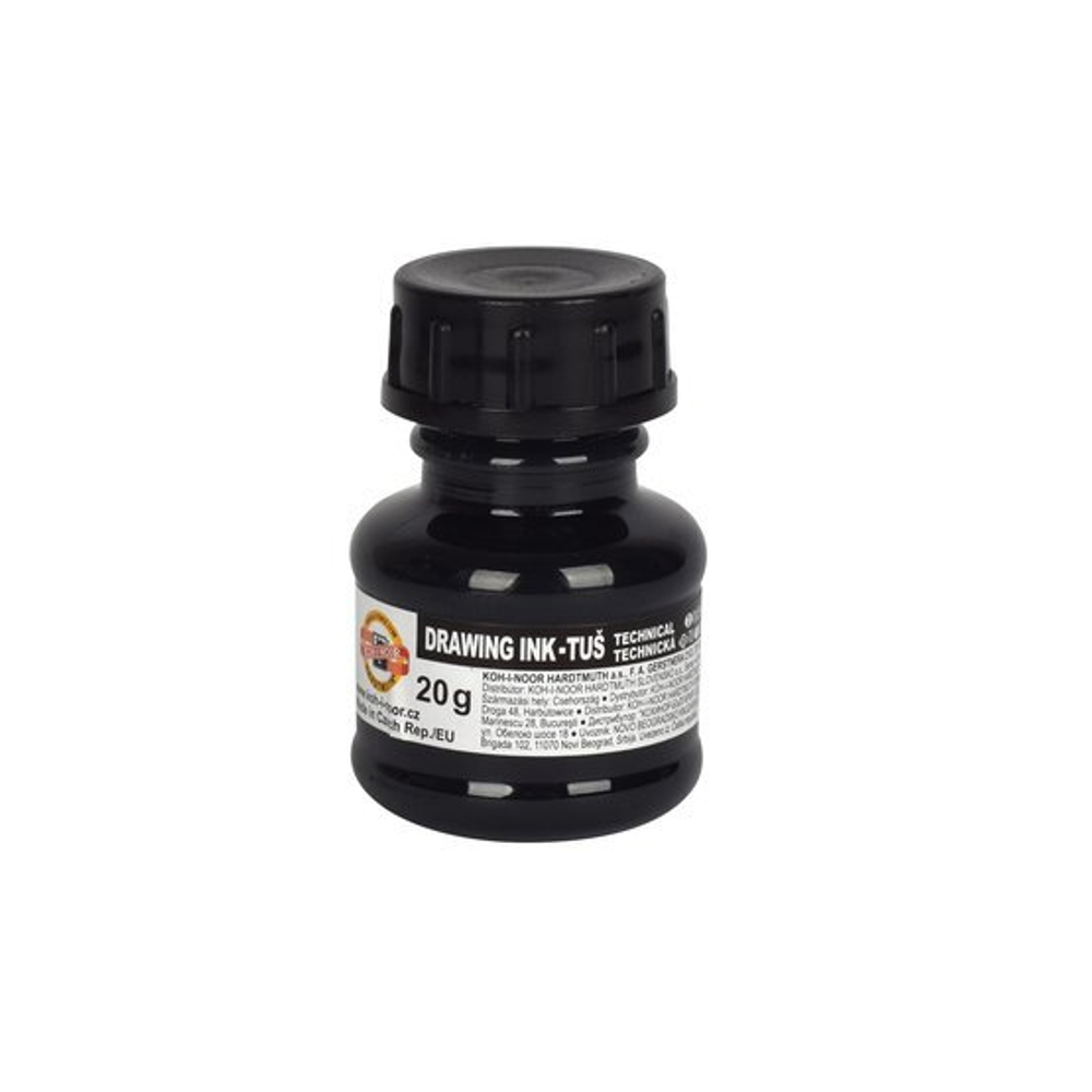 KOH-I-NOOR 1417010 Тушь цветная, 20 г, черная