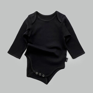Боди с длинным рукавом (черный)