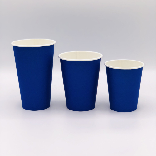 Бумажный стакан 350мл. Синий, 1000шт/кор. Лига пак