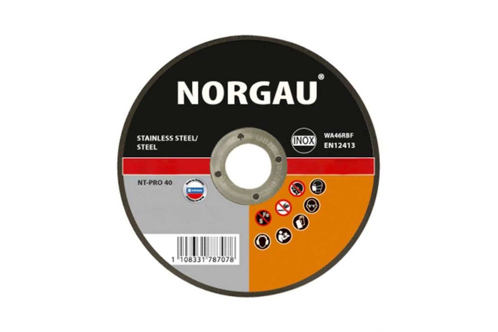 Диск отрезной по стали Inox NT-PRO 40 (180x1.6x22.2 мм) NORGAU 083305180