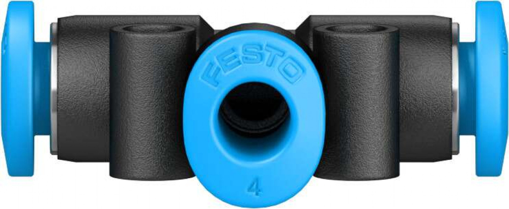 Тройник цанговый прямой Festo QSMT-4